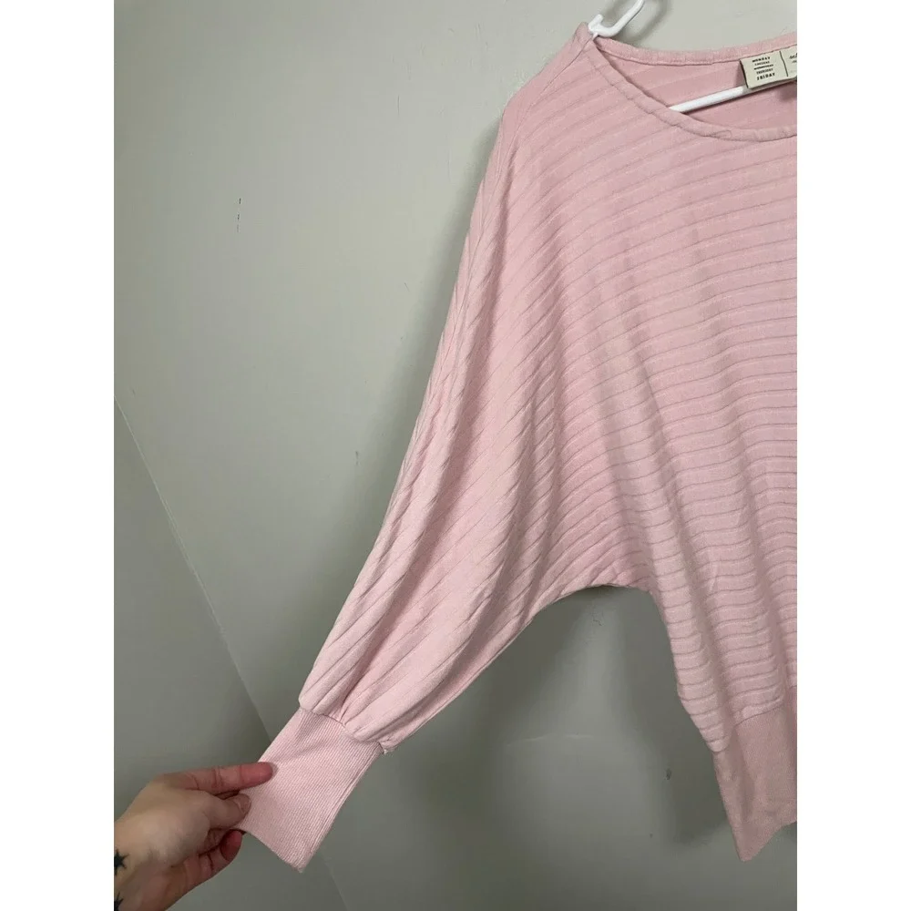 Anthropologie Saturday Sunday‎ Shawna Hacci Sweater in Pink Size XS Oversized